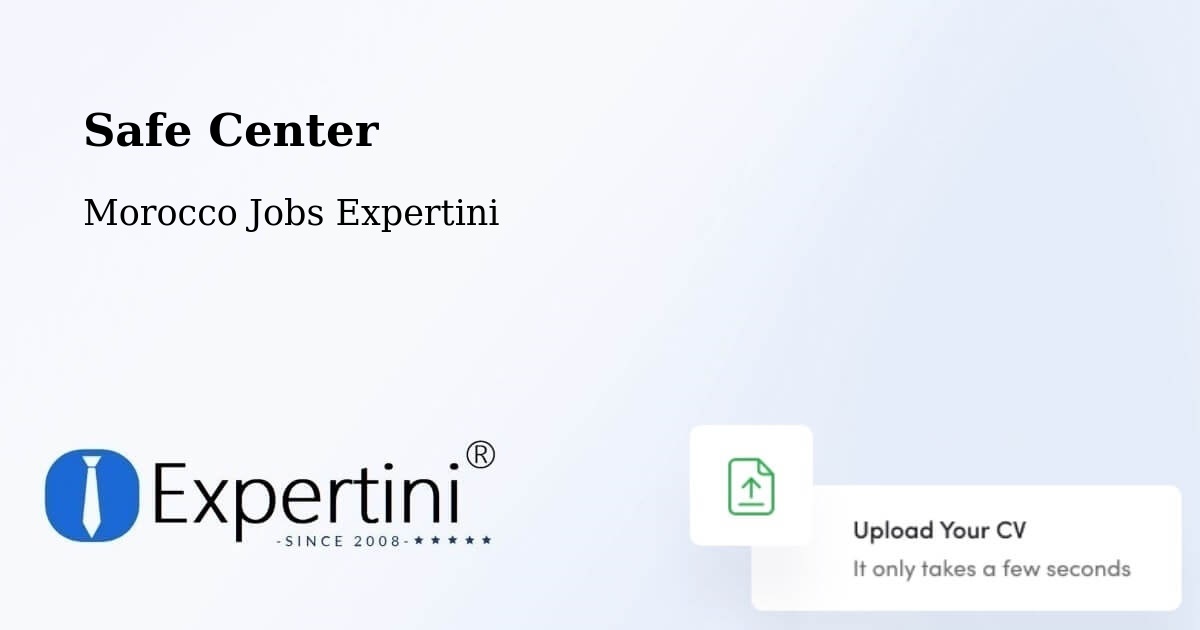 Safety Center – Jerada - Morocco Jobs Expertini